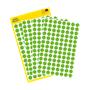 Label, 8 mm, round, removeable, AVERY ZWECKFORM, grass green, 416 label/pack